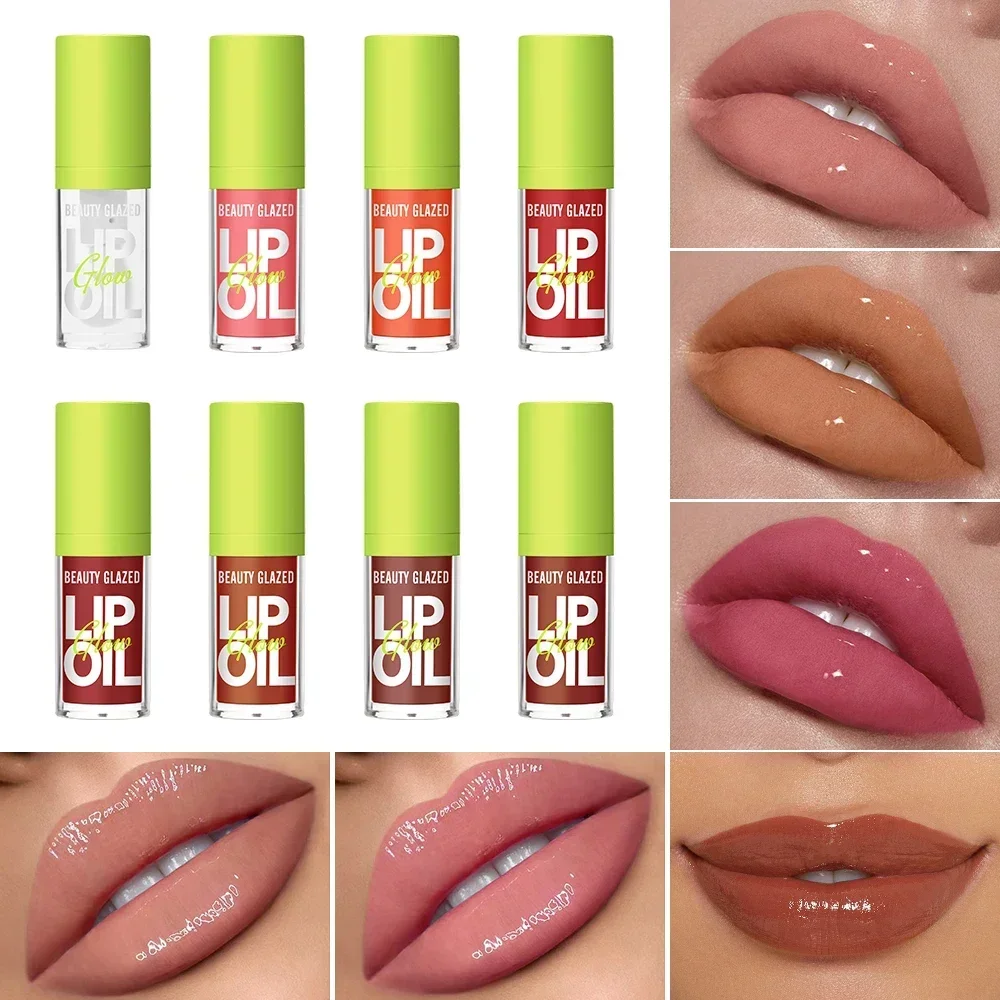 Beauty Glazed Rare Bright Lustrous Lip Essence Moisturizing Shine Shimmer Plumping Lip Tint Care Oil Gloss zur Lippenverbesserung Image