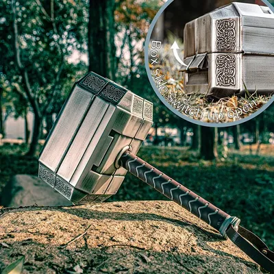 Thors Hammer Design Toolbox Tragbare Handwerkzeug-Sets Multifunktionale Hardware-Werkzeuge Set Haushaltsreparatur-Handwerkzeug-Set