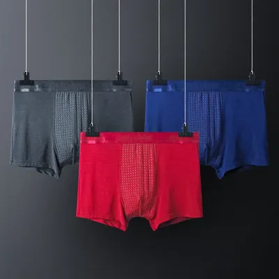 Britische Jogginghose, Herren-Slip, Herren-Boxershorts, Modal-Unterhose, magnetische, atmungsaktive Jugend-Boxershorts für den Sommer Image
