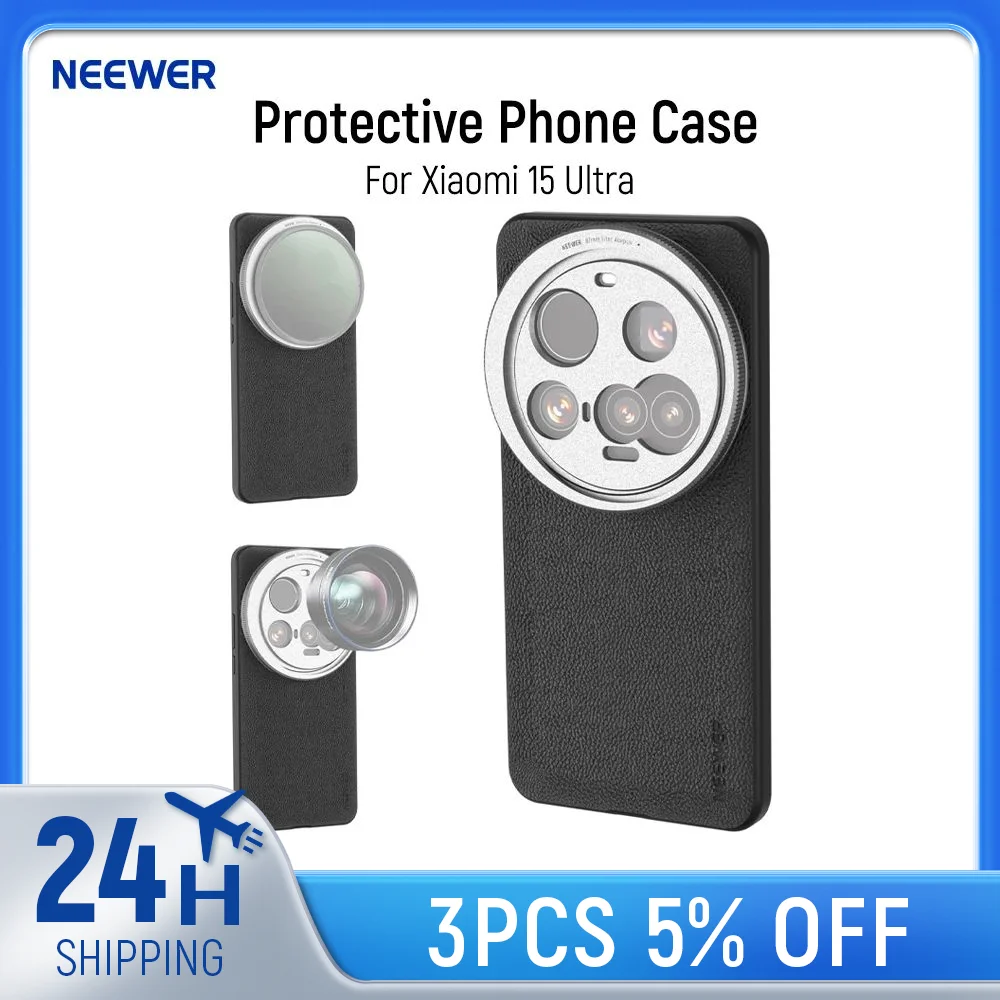 NEEWER Schutzhülle für Xiaomi 15 Ultra mit 17 mm Objektivhalterungen und 67 mm Filteradapter zum kabellosen Laden Image