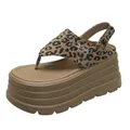 8CM Chunky Platform Bling Sandali Donna Tacchi alti Pantofole elastiche Sneakers con zeppa Donna Beach 2025 Estate Infradito Sandali