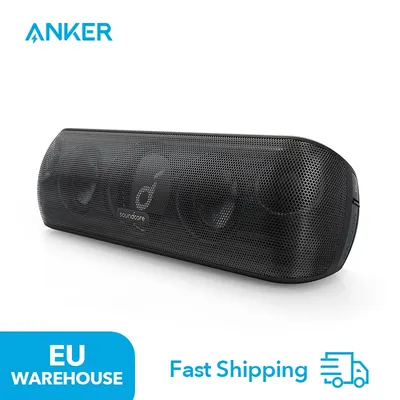 Soundcore Motion+ Bluetooth Speaker with Hi-Res 30W Audio, BassUp Technology, Wireless HiFi Speaker with Applied App, Flexible EQ, 12 Hours Battery Life, IPX7 Water Protection Class Image