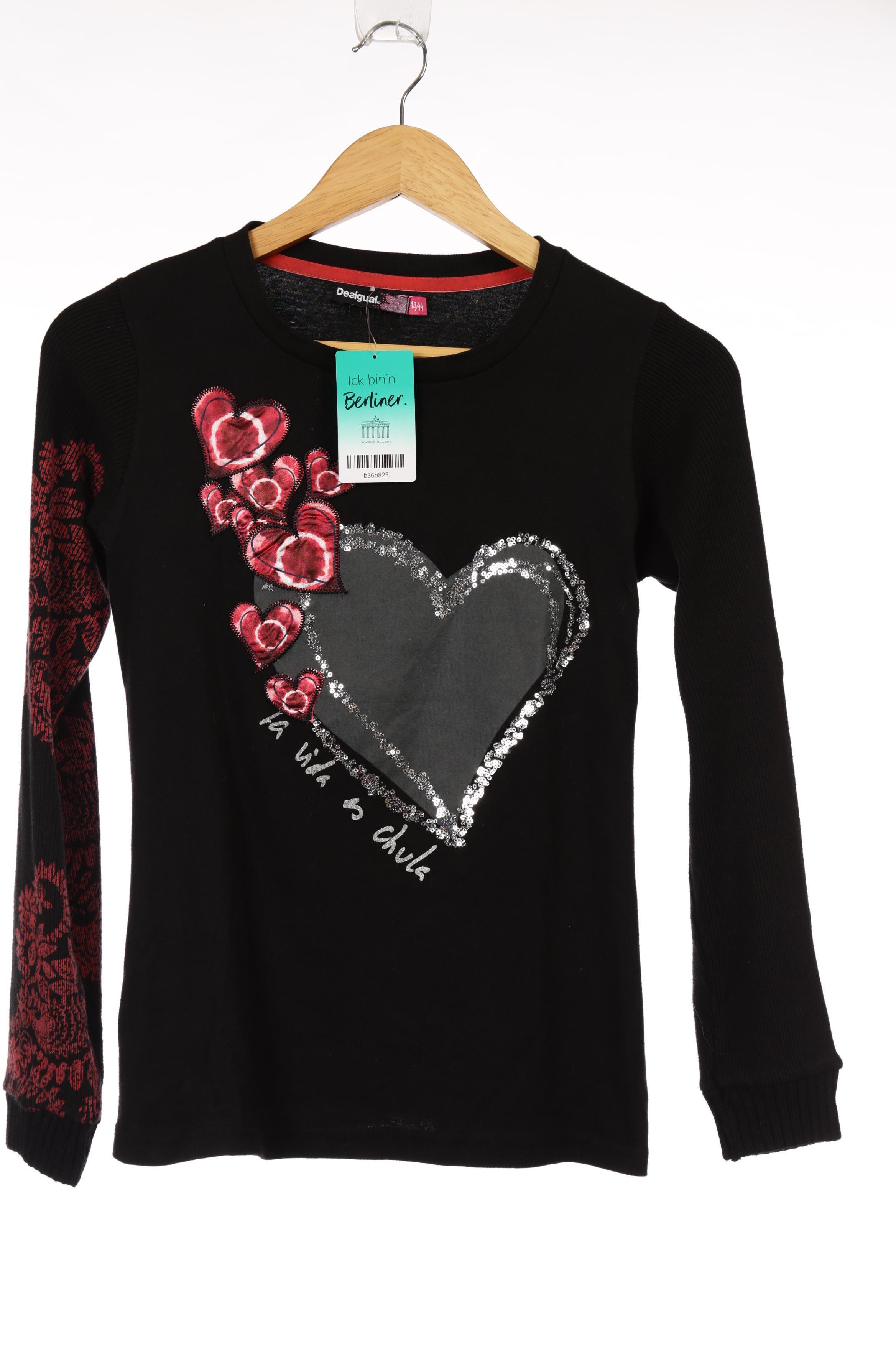 Desigual Mädchen Pullover, Gr. 158, schwarz, Baumwolle
