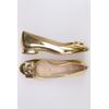 Michael Michael Kors Damen Ballerinas, Gr. 8.5, gold, Leder
