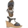 Tom Tailor Damen Sandale, Gr. 41, blau, kein Etikett