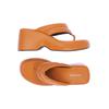even odd Damen Sandale, Gr. 39, orange, Kunstleder