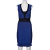 French Connection Damen Kleid, Gr. 40, blau, Elasthan, Synthetik, Viskose