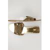 Zara Damen Sandale, Gr. 40, gold, kein Etikett