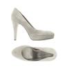 Café Noir Damen Pumps, Gr. 37, grau, kein Etikett