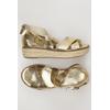 Michael Michael Kors Damen Sandale, Gr. 6, gold, Leder
