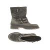 Janet Sport Damen Stiefelette, Gr. 40, grau, Wildleder