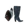 Bronx Damen Stiefel, Gr. 36, blau, Leder