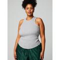 Fabletics Top High Neck Rib mit integriertem BH Damen grau, XL