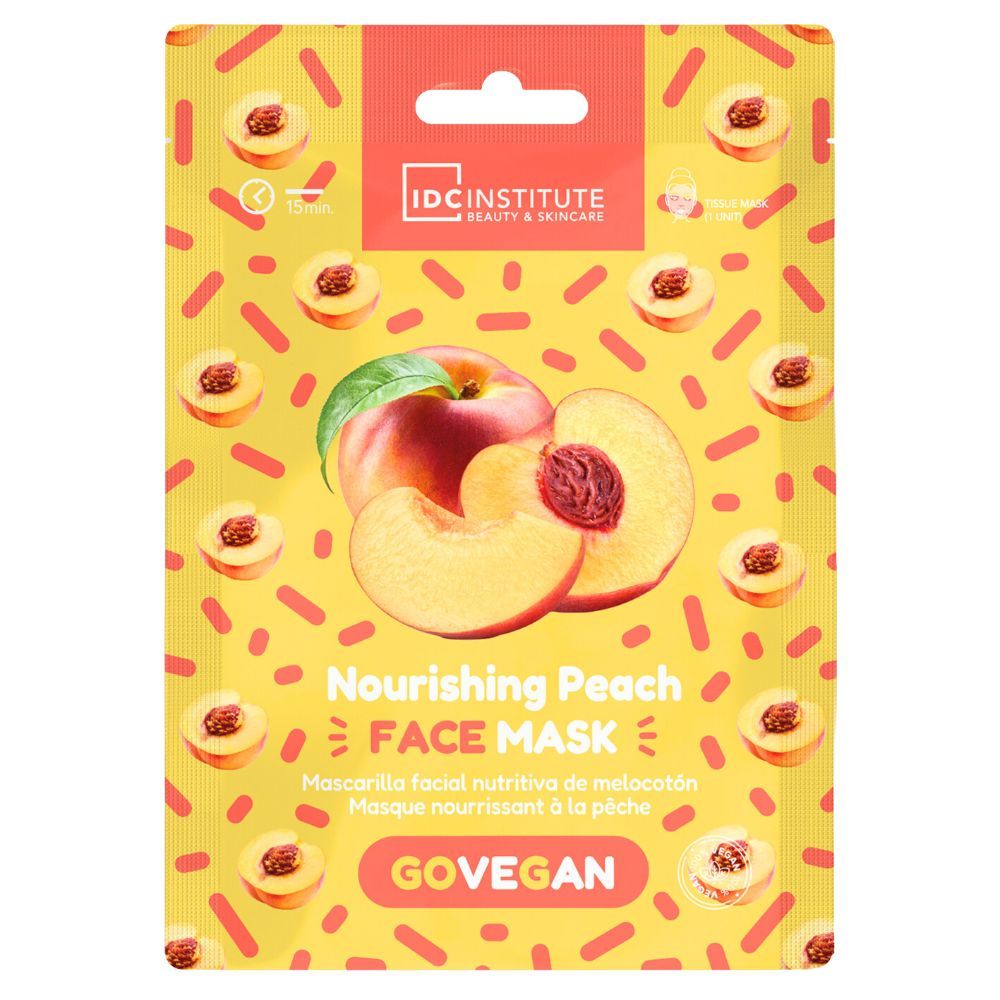 Idc Institute Maschera Viso Vegana alla Pesca per Pelle Secca 10 ml Cr