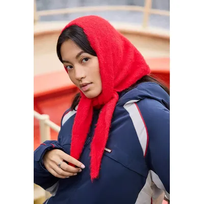 UO Cleo Triangle Scarf - Red at Urban Outfitters