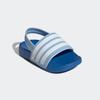 Badesandale ADIDAS SPORTSWEAR "ESTRAP KIDS ADILETTE", Gr. 22, clear sky, cloud weiß, bright royal, Synthetik, Textil, sportlich, Schuhe
