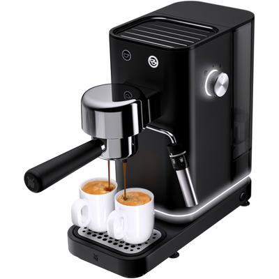 WMF Espressomaschine "Lumero Deep Black", schwarz, B:31cm H:30,5cm T:14cm, Kaffeemaschinen, kompakt, dezente LED-Beleuchtung, 15 bar, 1350 Watt, Milchschaumdüse