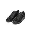Sneaker GEOX "U RENAN", Herren, Gr. 40, schwarz, Glattleder, Textil, casual, Schuhe, Schnürschuh, Freizeitschuh mit Geox Spezial Membrane