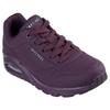 Wedgesneaker SKECHERS "UNO STAND ON AIR", Damen, Gr. 38, rot (burgunder), Lederimitat, sportlich, Schuhe, Freizeitschuh, Halbschuh, Schnürschuh weich gepolsterte Innensohle