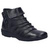 Stiefelette JOSEF SEIBEL "Charlotte 14", Damen, Gr. 39, schwarz, Leder, unifarben, modisch, Schuhe, Boots, Reißverschlussstiefel mit gerafftem Schaft
