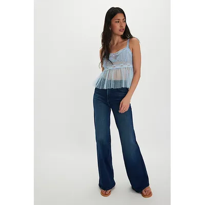 MOTHER The Hustler Roller Sneak Jeans at Free People in Homecoming High, Size: 27