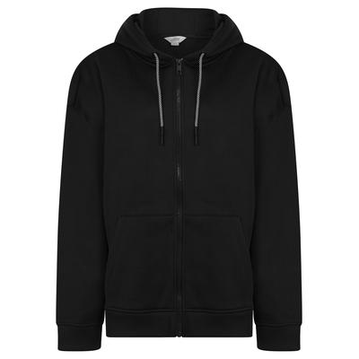 Hoodies / Sweatshirts Buster Women's Plain Zip Through Brushback Fleece Hoodie in Jet Black / 10 - Tokyo Laundry