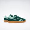 Sneaker REEBOK CLASSIC "REEBOK SMASH EDGE", Gr. 45, collegiate grün, glitch aqua, gum, Leder, Synthetik, sportlich, Schuhe