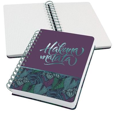 Sigel Notizbuch »mit Spirale Jolie®« Punktraster A5 240 Seiten violett/grün Image