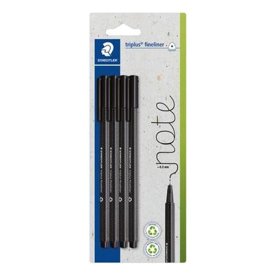 Staedtler Fineliner »triplus® 334 schwarz« 0,3 mm 4 Stück Image