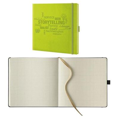 Lediberg Notizbuch »Storytelling« kariert Sonderformat 240 Seiten Image