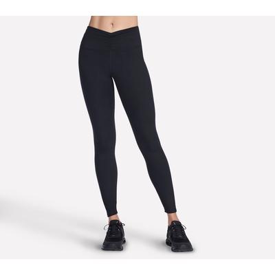 Skechers Women's GO FLEX SLIM Full Length High-Waisted Legging | Size XL | Black | Recycled Polyester/Spandex