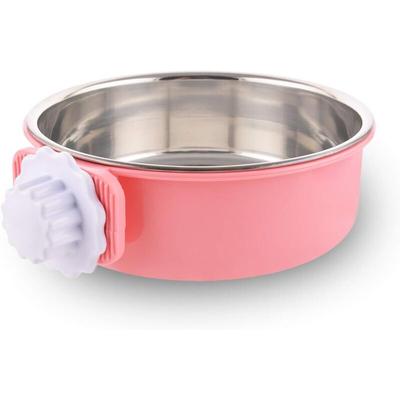 Hundekäfig-Napf, abnehmbarer Edelstahl-Hängenapf, Käfig, kleiner Wassernapf, Futternapf, Futter für Image