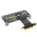 Cavo di estensione 3 in 1 M.2 (ngff) nvme M-key ssd a pci-e 4X (5 cm)