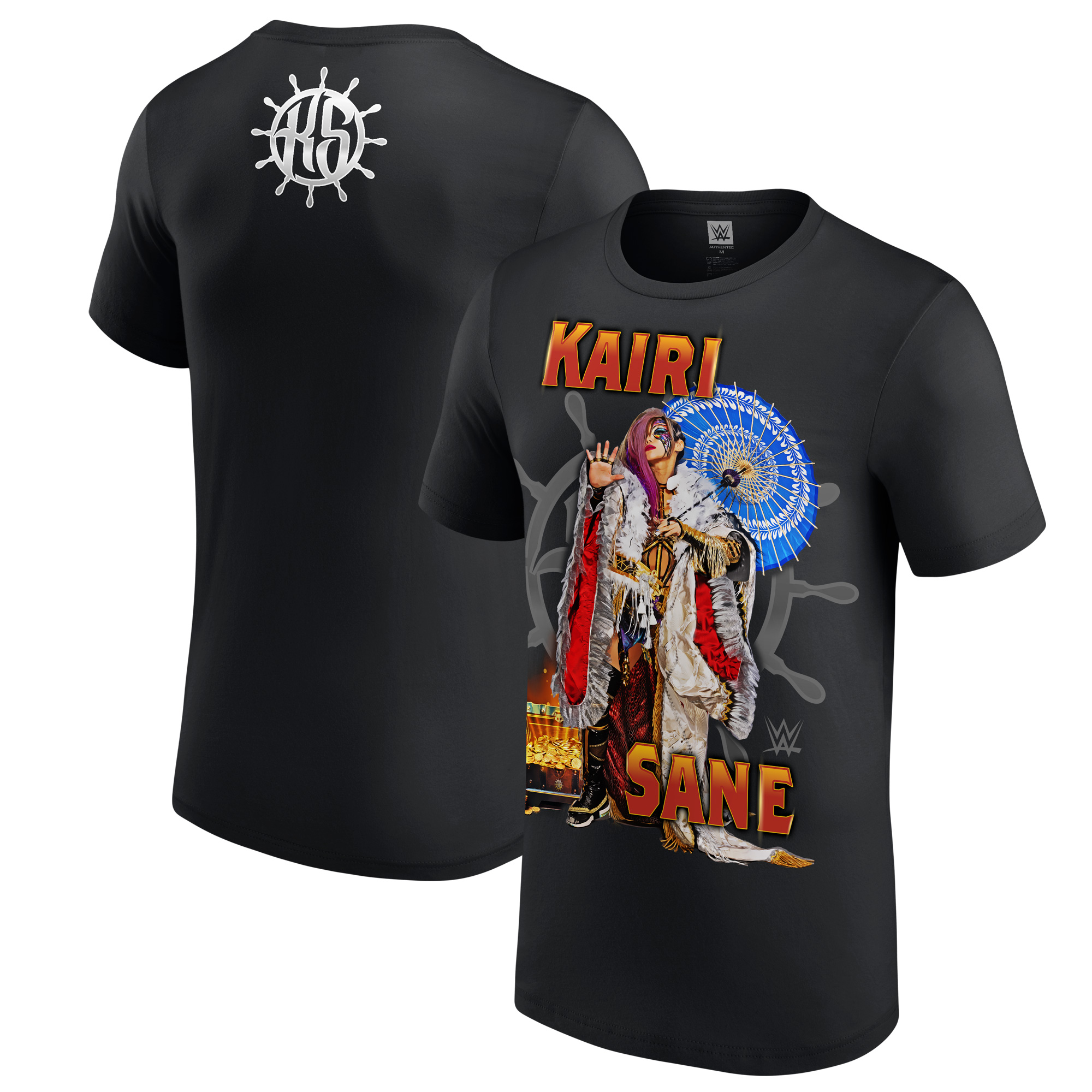 Schwarzes Kairi Sane Wheel-T-Shirt für Herren Image