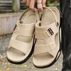 Smile Herrenschuhe, Sommermode, Sandalen, geeignet für drinnen und draußen, atmungsaktive EVA-Strandsandalen, Freizeit-Hausschuhe mit doppeltem Verwendungszweck