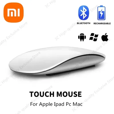 Xiaomi Multi-Touch-Oberfläche Ultradünne Maus Magic Mouse Bluetooth 5.0 Drahtlose wiederaufladbare leise Mäuse für Apple Ipad PC Mac