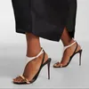 T-Riemen-Flip-Flops, Damen-Sandalen, goldene Metall-Riemen-Schnalle, Sandales à Talons, rote Sohle, Schuhe, weiblich, dünn, 8 cm, 10 cm, 12 cm hohe Absätze