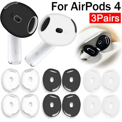 1–3 Paar rutschfeste Ohrhüllen für Apple AirPods 4, Ersatz-Ohrhörer-Abdeckung, dünne Kopfhörer-Hülle, Schutzhülle Image