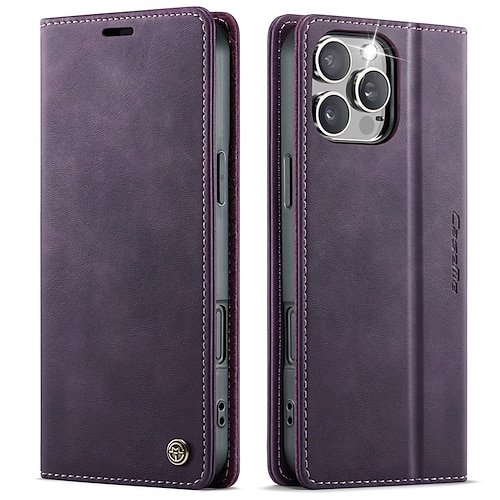 Handy Hülle Handyhüllen Für iPhone 17 Pro Max 17 Air 16 15 14 Pro Max Plus 16e 13 Pro Max Mini Brieftaschenhülle Mit Ständer Magnetisch Kartenfach Retro TPU PU-Leder Image