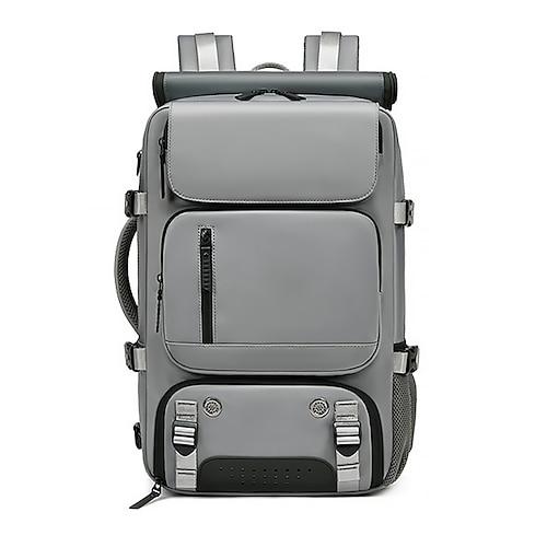 Herren Rucksack Schulranzen Funktionaler Rucksack Schulrucksack Schule Outdoor Täglich Einfarbig Polyester Oxford Stoff Nylon Großes Fassungsvermögen Wasserdicht Mehrfach tragbar Reißverschluss