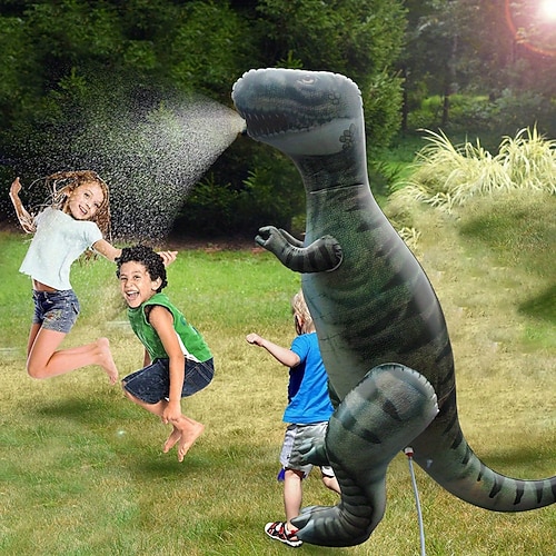 Im freien spielen wasser spielzeug spray waterty weide pvc große dinosaurier aufblasbare wasser