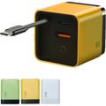 Caricabatterie gan 3 in 1, modulo di carica rapida scalabile da 80 W max con cavo di tipo C e 2 porte USB, per iPhone, telefono e laptop