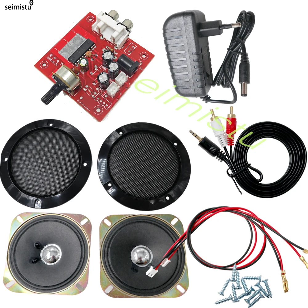 1 Satz Mini-Verstärker STEREO Power Audio Modul 4-Zoll-Lautsprecher DIY Kit für MP3-Player Vending Pinball Arcade Game Machine MP3 Image