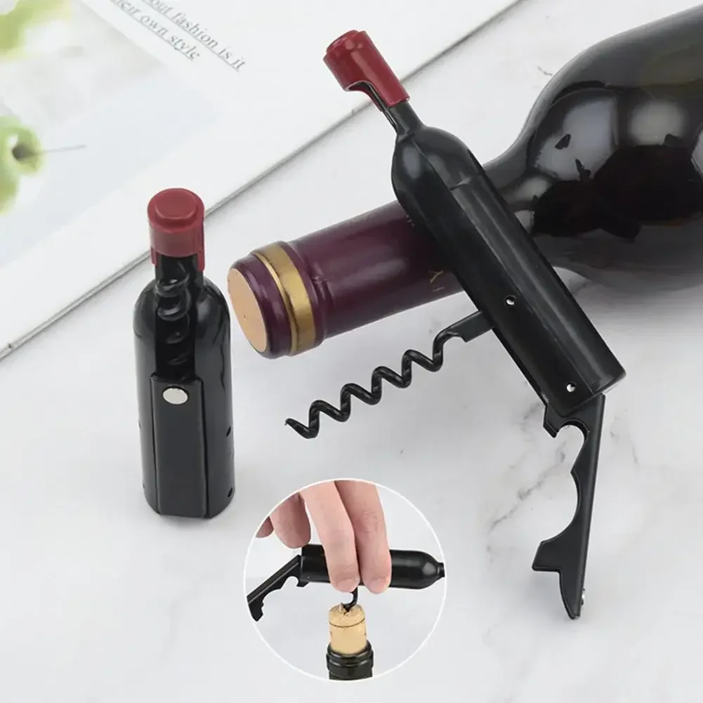 2025 neue Rotwein Flaschen öffner kreative Form arbeits sparende Metall Wein öffner Bier kappe entfernen Gadget Image