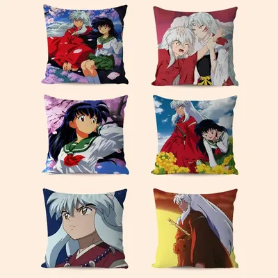 InuY-Yasha Cartoon Animation Kissenbezug für Schlafzimmer, Zimmer und Wohnzimmer, Sofa, dekorativer Kissenbezug Image