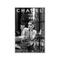 La Casa »Lady drinking champagne« Glasbild mit Strassapplikation 80x120 cm Rahmen in silber