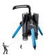 Fishing Rod Holder for Ground | Aluminum Alloy Floor Standing Rod Holder - Floor Standing Bracket Fishing Rod Stand Portable Rod Organizer Foldable for 3 Fishing Rods Garage Sea Yacht