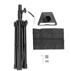 Miskall Rectangular Satellite Tripod Portable Metal Mount Stand Kit Adjustable Height with Pipe Adapter for Gen 3 Roof Camping RV Travel Courtyard