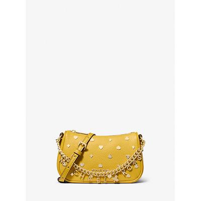 Michael Kors Carmela Small Embellished Crossbody Bag Yellow One Size