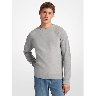 Michael Kors Wool Blend Crewneck Sweater Brown L